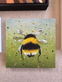 Image 2 of ‘Aviator Pollinator’ canvas.