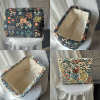 Image 1 of Copy of Sac Osiris "Champ blanc" et "Fleurs noir"