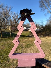 Image 2 of 7.5” Mini Hand Burned Hat with Whip Stitched Leather