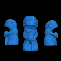 Image 3 of Cannibal Trio STL Files for 3D Printing