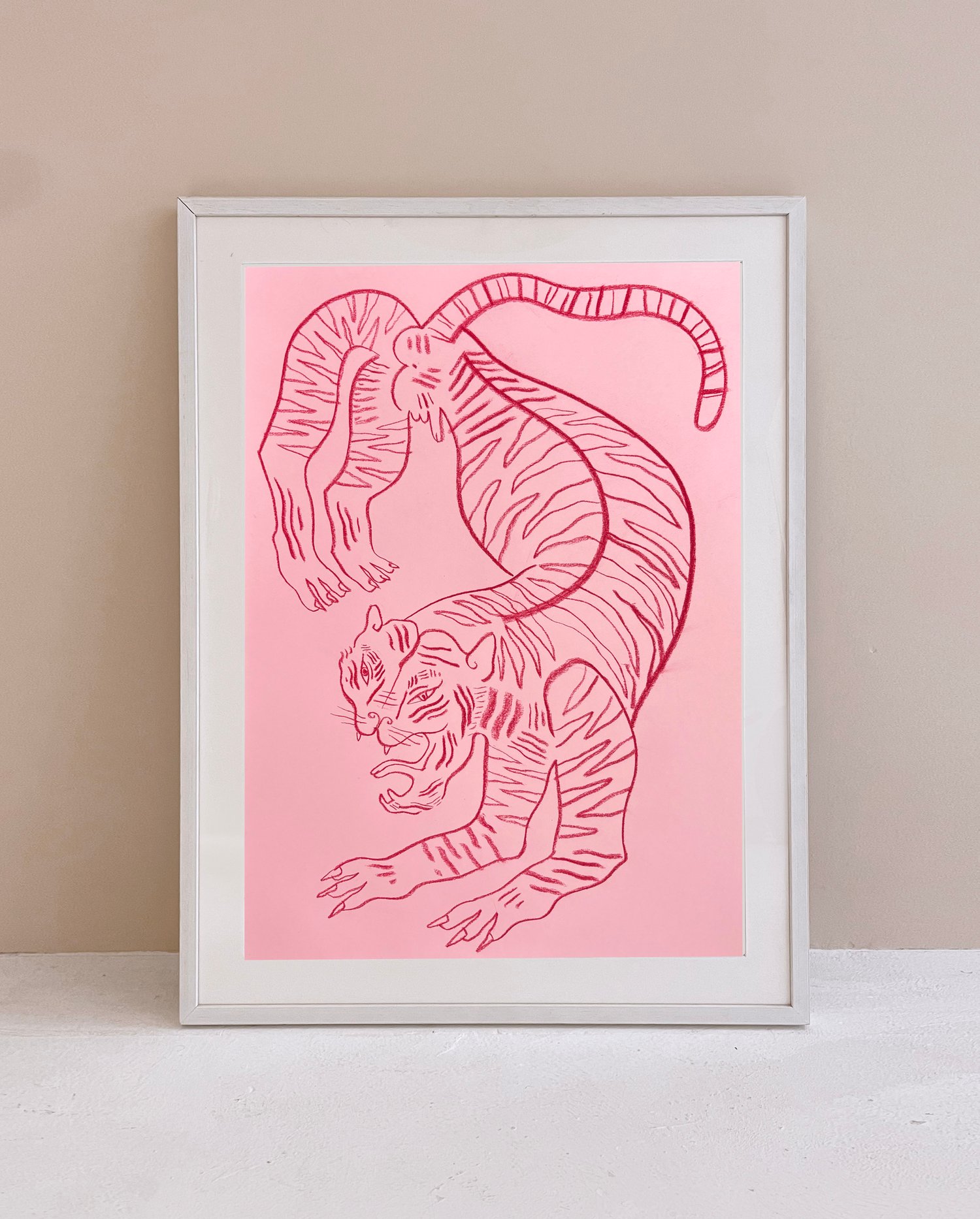 TIGRE original drawing -50% OFF