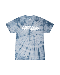 Image 1 of 2025 SHOP TEE - DENIM SPIDER TIE DYE