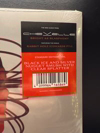 Image 2 of Chevelle Bright as Blasphemy black ice/silver nugget smush color vinyl with clear splatter