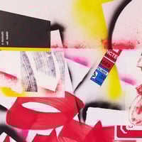 Image 2 of Collage street art sur panneau 50x70 cm – JZatoichi – 0176