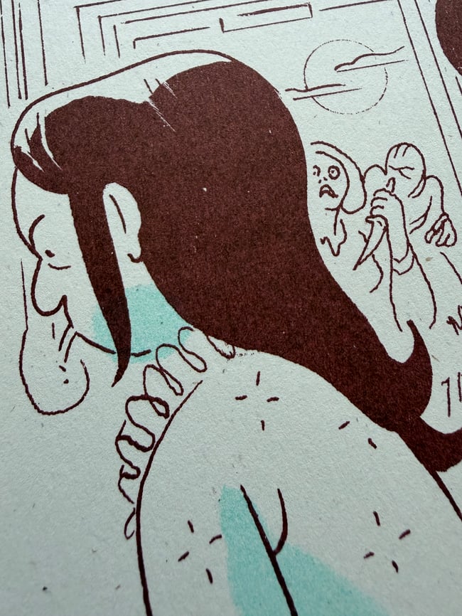 Blood of the Virgin Risograph print