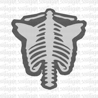Image 1 of Back Ribs Digital Stencil PDF Pattern #5