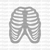 Front Ribs Digital Stencil PDF Pattern #9