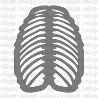 Back Ribs Digital Stencil PDF Pattern #6