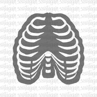Front Ribs Digital Stencil PDF Pattern #10