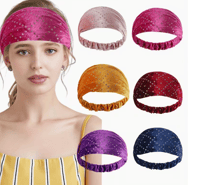 Sequin Elastic Headbands