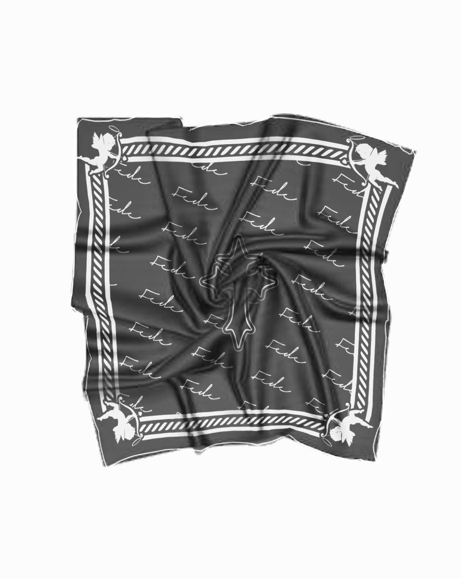 Image of Fede Raso Scarf Black/ White