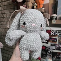 Image 1 of Gray Bunny With Bow
