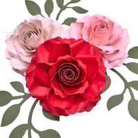 Juliette  Rose Flower Die-Cut 3.5"