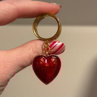 Simple Red Heart Dangles (sizes 4g-2")