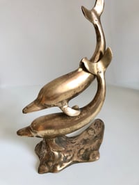 Image 1 of Vintage Brass Dolphins