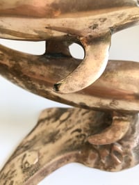 Image 3 of Vintage Brass Dolphins