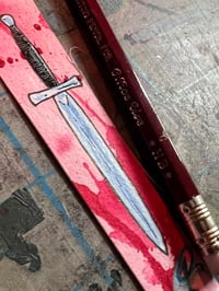 Image 1 of tiny sword - blood splatter edition