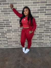 Image 2 of Ruby Red Sweatsuit