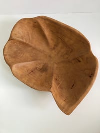 Image 1 of Vintage Mid Century Wood Shell Bowl