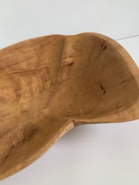 Image 4 of Vintage Mid Century Wood Shell Bowl
