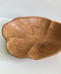 Image 5 of Vintage Mid Century Wood Shell Bowl