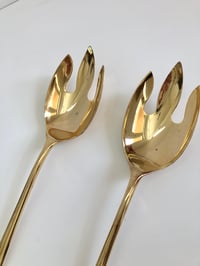 Image 2 of Brass Serving Forks