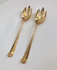 Image 4 of Brass Serving Forks