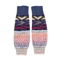 Image 2 of rainbow courtneycourtney adult winter patchwork vintage sweater legwarmers armwarmers anklewarmer