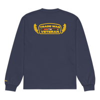 Image 8 of Trade War Veteran 💹📉🎖️ Long Sleeve T-Shirt 🆕