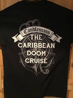 Image of T-SHIRT ”40 Years of Doom” B/W with backprint!