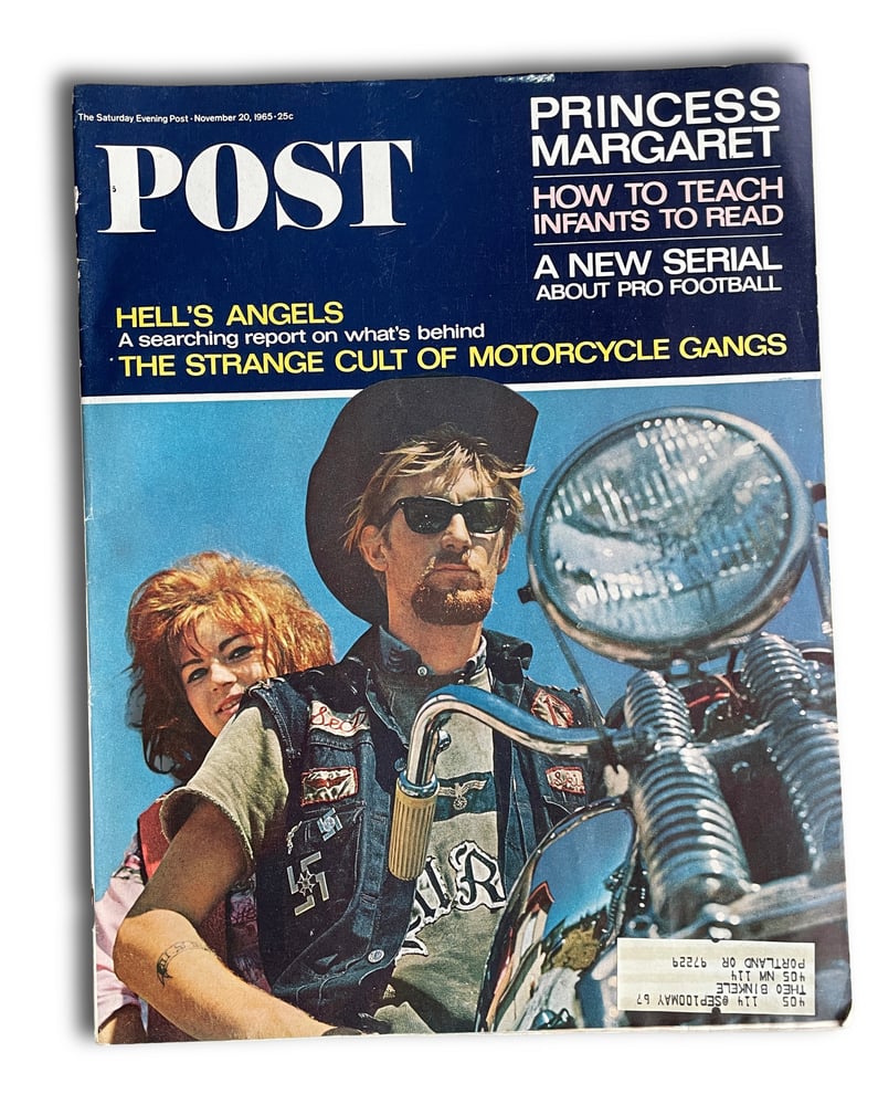 Image of Saturday Post Hell's Angels 1965 FREE POST
