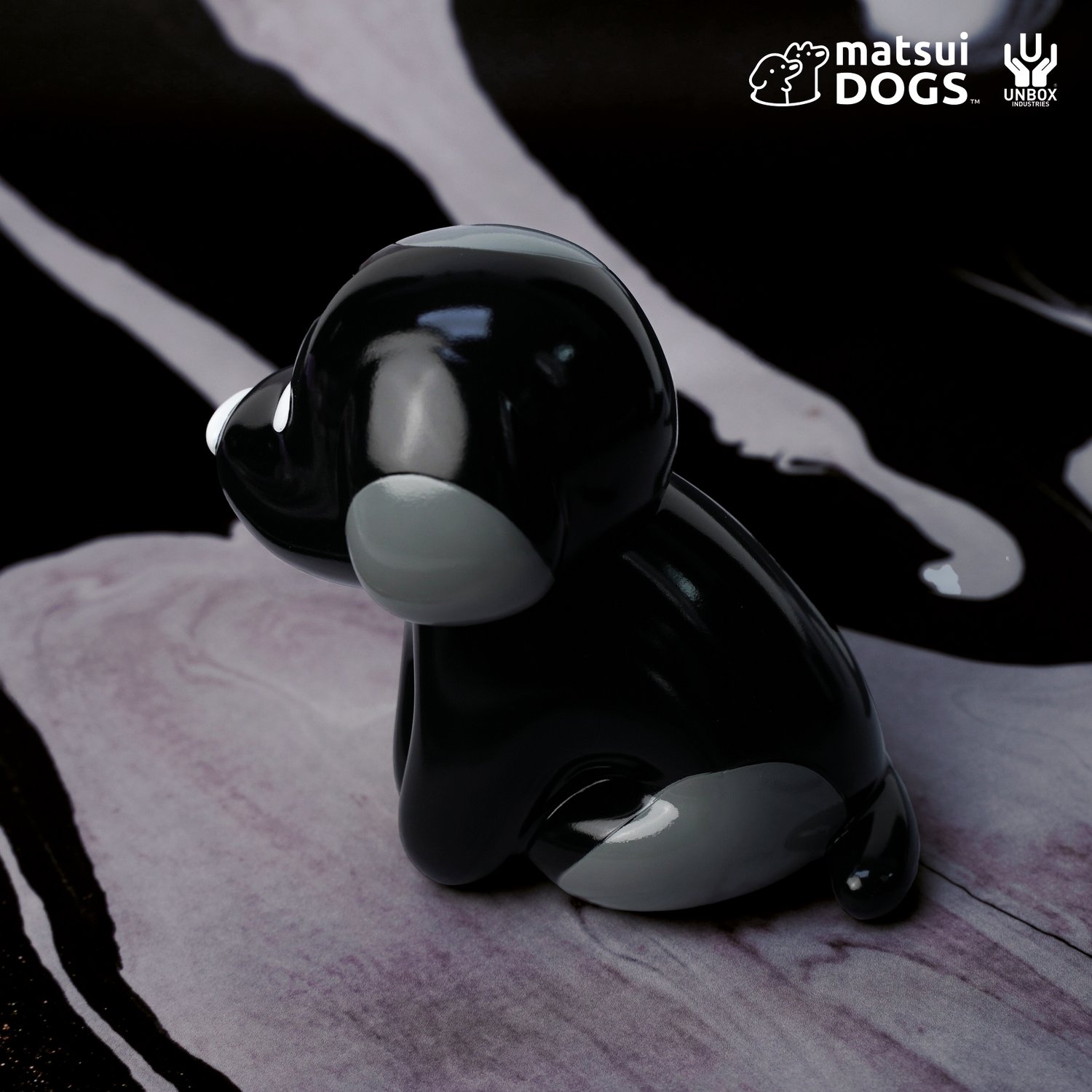 Image of MATSUI DOGS SPLAT!  EDITION (BLACK & WHITE)