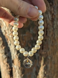 Image 1 of Freshwater Pearl Mountain and Mustard Seed Bracelet 