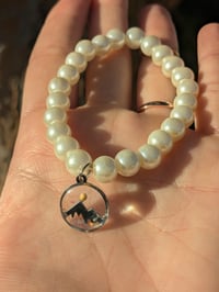 Image 3 of Freshwater Pearl Mountain and Mustard Seed Bracelet 