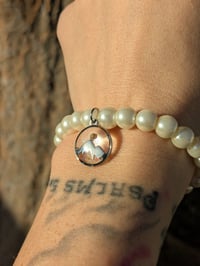 Image 4 of Freshwater Pearl Mountain and Mustard Seed Bracelet 