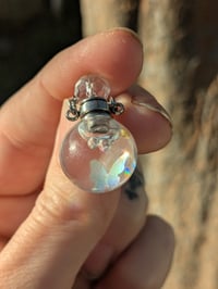 Image 3 of Elegant Round Mustard Seed Shaker Necklace 