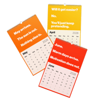 Image 3 of Huge Wall Calendar (2026) - 12 MONTHS OF LOWER EXPECTATIONS