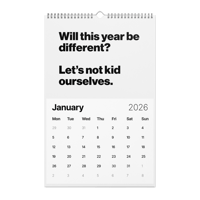 Image 2 of Huge Wall Calendar (2026) - 12 MONTHS OF LOWER EXPECTATIONS