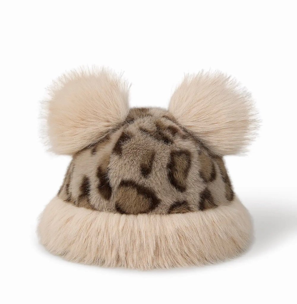 Image of Faux Fur Teddy Bear Hat 🧸