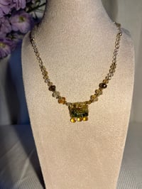 Image 2 of  Woven- Green Tourmaline/ Citrine