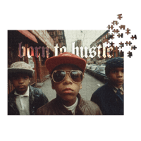 Image 2 of Thug Life Puzzle – 90s Bronx Vibe - Jigsaw puzzle with tin