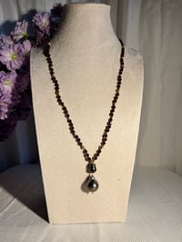 Image 5 of  Garnet & Tahitian Pearl Sautoir 