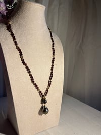 Image 8 of  Garnet & Tahitian Pearl Sautoir 