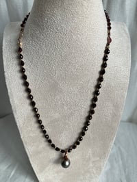 Image 3 of Garnet & Tahitian Pearl Sautoir 
