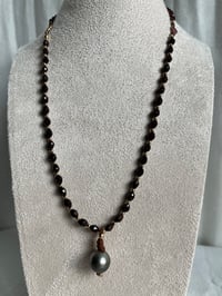 Image 4 of Garnet & Tahitian Pearl Sautoir 