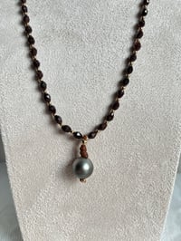 Image 2 of Garnet & Tahitian Pearl Sautoir 