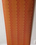 1960s Vintage Vymura Wallpaper Rolls - Geometrical Groovy MCM Retro Orange - (Set of 2 & 3) thumbnail 5