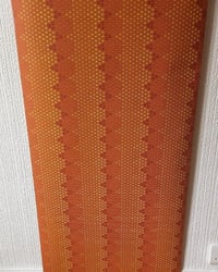 1960s Vintage Vymura Wallpaper Rolls - Geometrical Groovy MCM Retro Orange - (Set of 2 & 3) – detail view 5