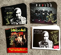 Image 1 of Virus/Device/Lords Of Acid Personalized Autographed 8" x 10"s