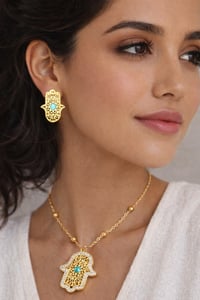 Image 1 of Necklace And Earrings Jewelry Set